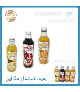 ابميوه شيشه اي مكلين 1 ليتري انار