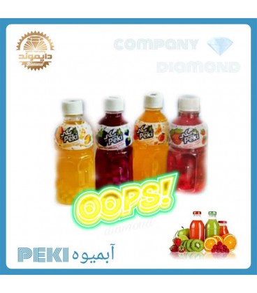 ابميوه بطري پكي پرتقالي تكه اي نارگيل