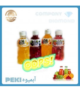 ابميوه بطري پكي نارگيل توت فرنگي