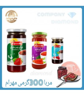 مربا توت فرنگي مهرام 300گرم